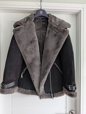 Next black and grey faux