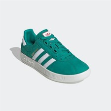 Adidas Trimm Trab Trainers Green White Authentic Brand New