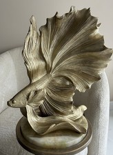 Gold decorative fantail fish - gold,