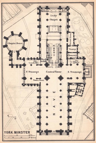 York minster plan - plan,, durham