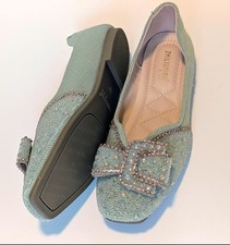 Sage Green Rhinestone Bow