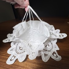 Vintage White Cotton Linen