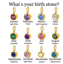 Birthstone Pendant Necklace