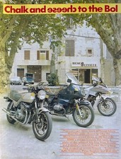 SUZUKI GSX1100EZ v BMW R80RT v YAMAHA XJ650T - ORIGINAL 10 PAGE COMPARISON TEST