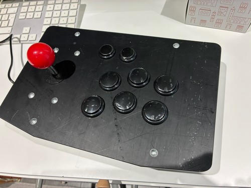 Arcade joysticks and buttons - and,
