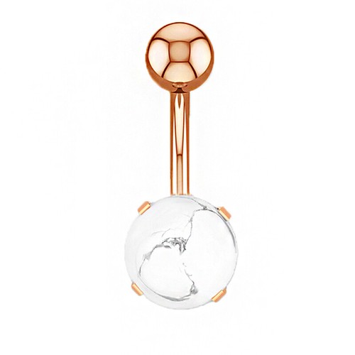 Crystal opal barbell - crystal,