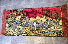 Vintage Tapestry Zebra Wall