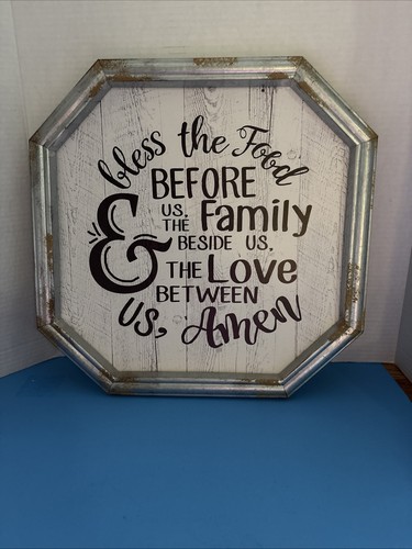 Sign galvanized frame prayer - sign-galvanized, frame-prayer(