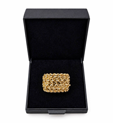 9ct gold row keeper - gold, 4