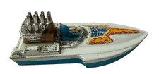 Vintage MATCHBOX Superfast No 5 Seafire Boat 1975 Lesney England White/Blue