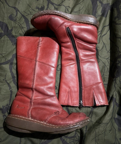Martens 16491 red - 16491, leather