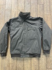 Adidas Vintage Bomber Jacket Khaki Large Safety SPZL Retro Rare Track Top