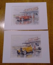 Set of 2 USA vintage type