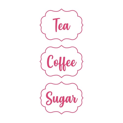 Coffee tea sugar canister - coffee,