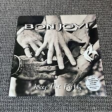 Bon Jovi – Keep The Faith Vinyl Record FIRST UK/EU Pressing BLACK 1992 Album LP