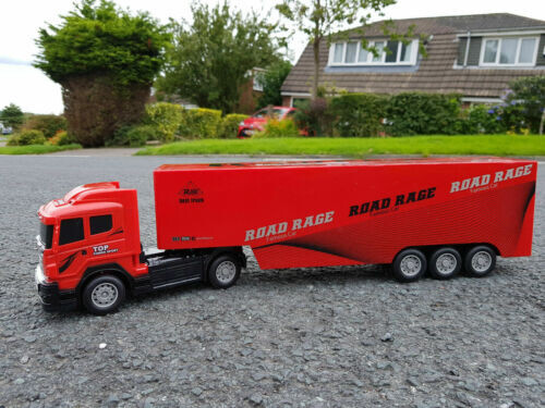 European large truck red - truck, lorry