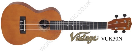 Vintage vuk30n concert ukulele - concert,