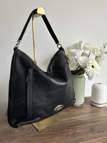 Coach black pebbled - pebbled, leather