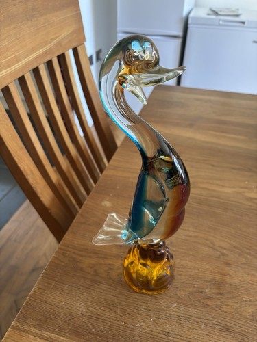Large glass duck - duck, murano?