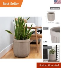 Sleek 14" Cylindrical Fluted