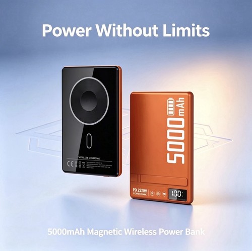 Magnetic wireless power bank - magnetic,
