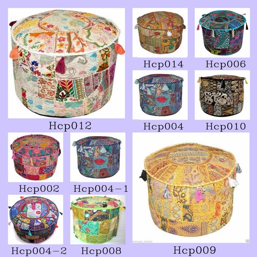 Hippie gypsy pouf ottoman - hippie,