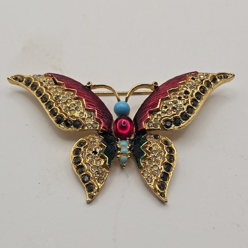Vintage butterfly brooch - vintage,