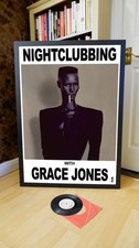 GRACE JONES NIGHTCLUBBING PROMOTIONAL POSTER, PRIVATE LIFE, BUMPER