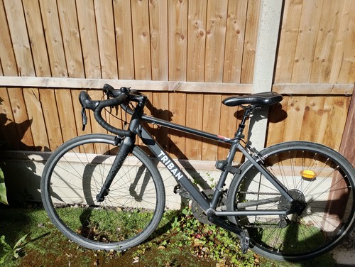 Road bicycle triban black - bicycle,