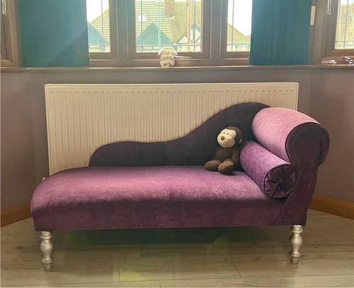 Luxury purple velvet sofa - luxury,