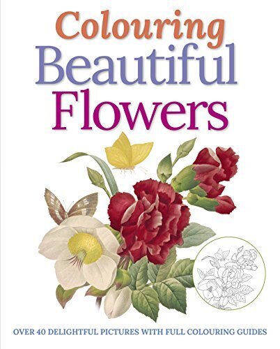 Colouring beautiful flowers - colouring,