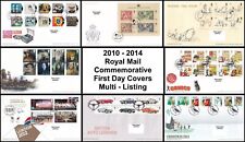 2010-2014 GB Royal Mail Commemorative FDC First Day Covers - Multi Listing