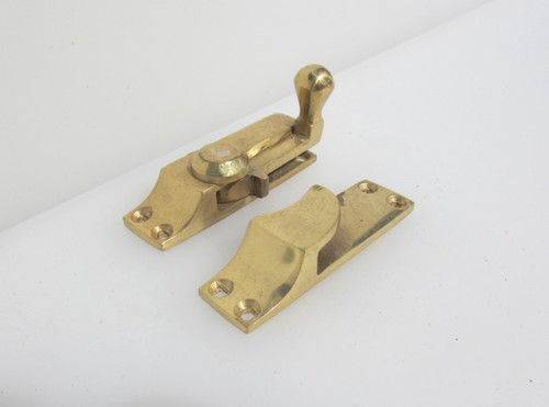 Brass sash window latch lock - latch,