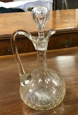 Antique Cut Glass Wine / sherry Decanter C. 1900