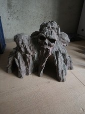 Aquarium Ornament Skull Mountain Head Tunnel Cave Fish Tank Decoration New