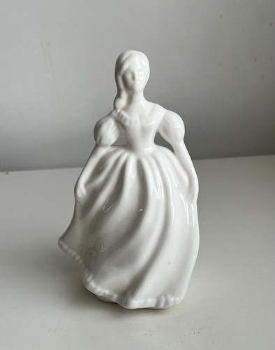 Plain white lady figurine - white,