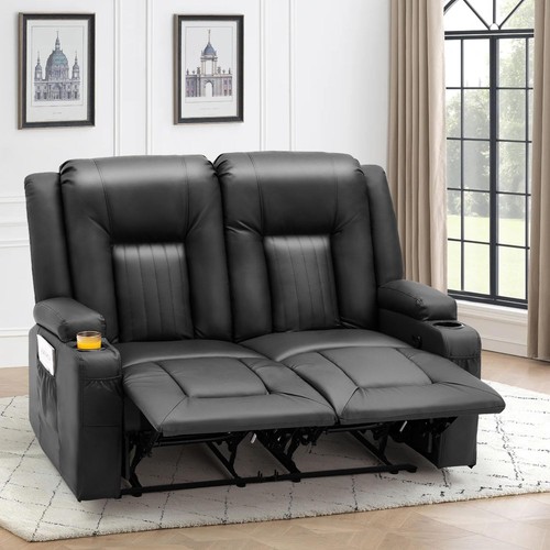 Reclining loveseat with cup - reclining,