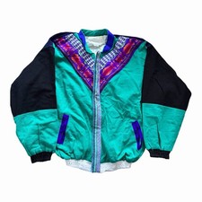 Vintage Handmade Jacket Size XL Full Zip Knit Mens Ethnic Cultural Ecuador Wool