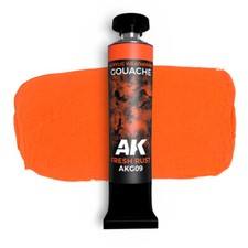 AK Interactive AKG09 Gouache: Fresh Rust 20ml - Acrylic Weathering
