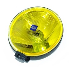 Hella Comet 500 Driving Lamp Yellow Spot Light With Cover Universal Fit