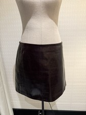 Zara burgundy real leather