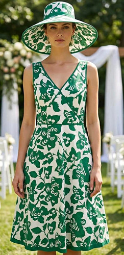 Boden green white floral - boden,