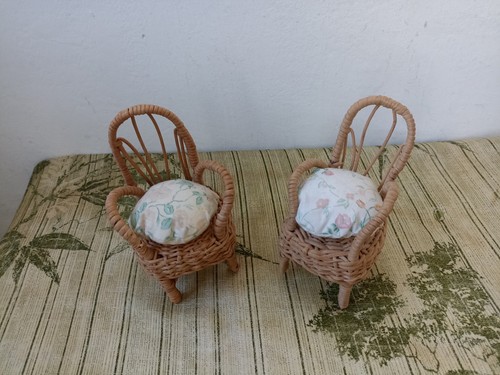 Vintage wooden wicker brown - wooden,