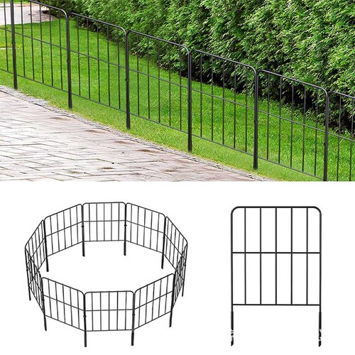 10pcs metal garden fence - 10pcs,