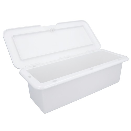 Hinged plastic deck storage - hinged,