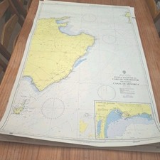3 Maritime Maps Of Palma, Isle Of Cabrera And Menorca Coastline Area