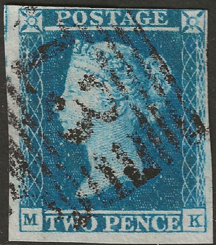 1849 two penny blue - gb,