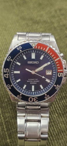 Seiko 5m62 0a10 kinetic pepsi - seiko,
