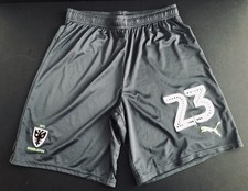 AFC Wimbledon Football EFL 2018-20 Match Worn Player Issue Shorts PUMA UK M #23