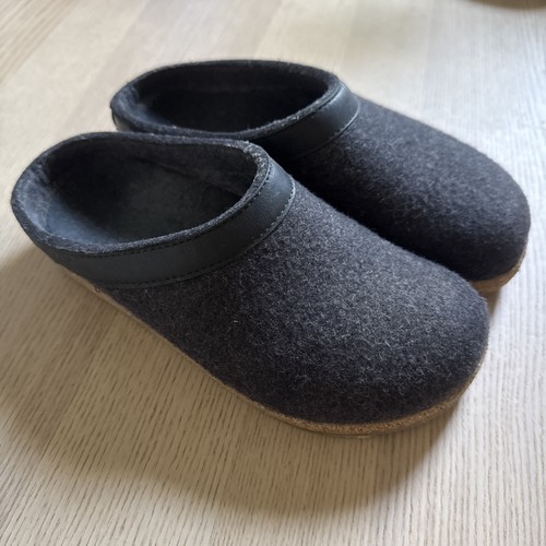 Gray haflinger clogs - unisex, 36
